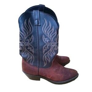Laredo Cowboy Boots Women's Size 8.5 Kelli Copper Kettle Western Rockabilly